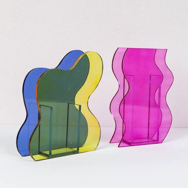 Vivid Acrylic Vase Decor Piece