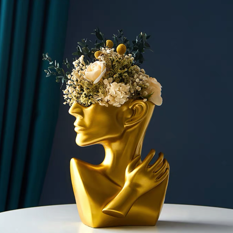 Lady Feminine Face Vase