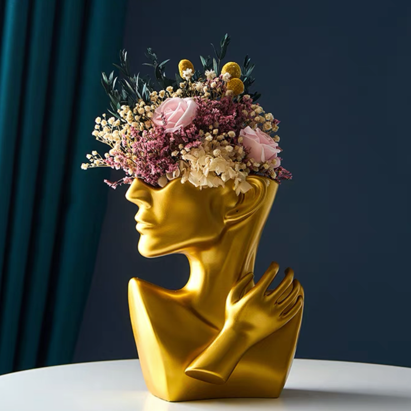 Lady Feminine Face Vase