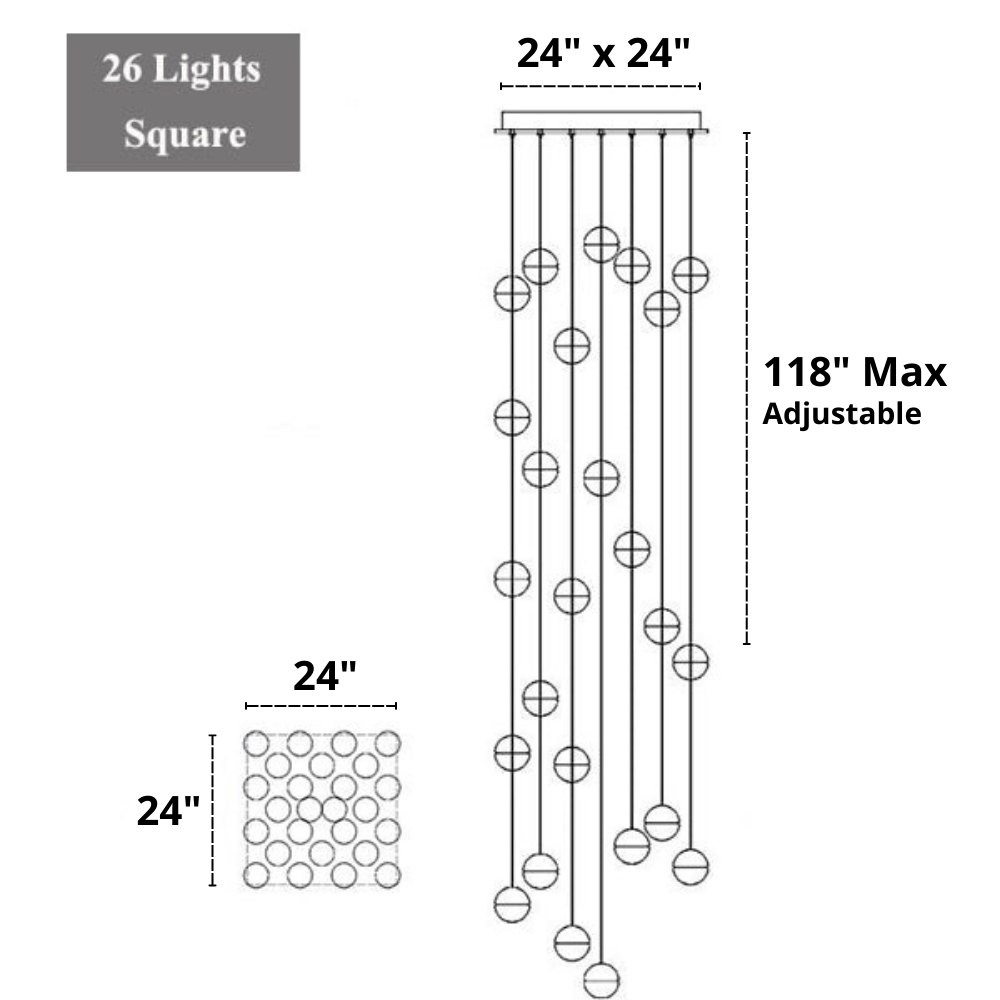 Tarus - Modern Multi-Bulb Chandelier