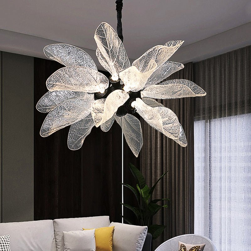Irsina | Creative LED Chandelier in the Shape of Leaf for Living Room, Kitchen