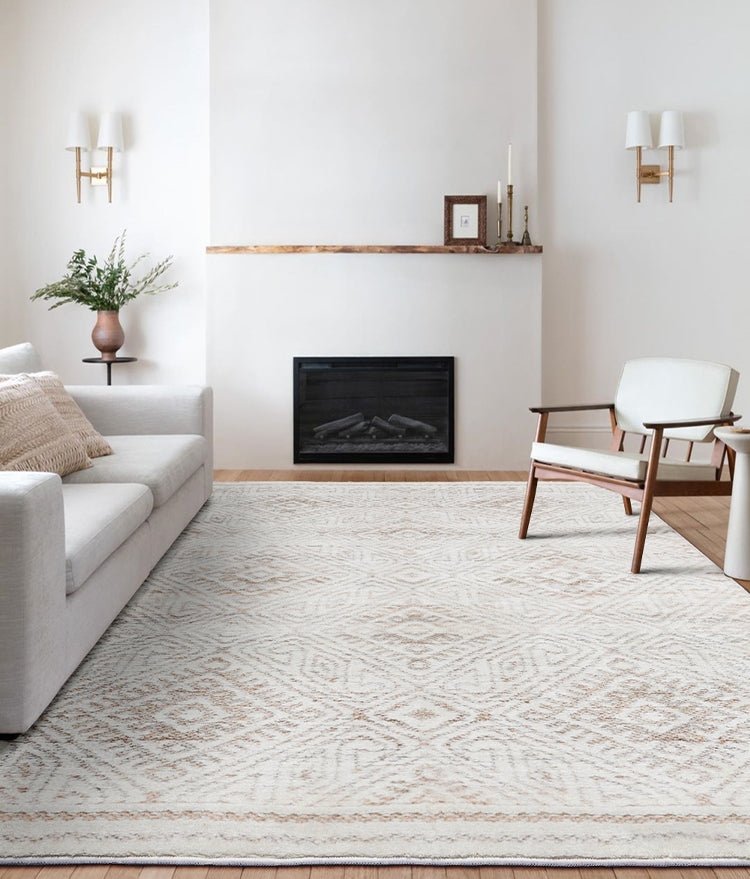 Modern White Soft Rectangle Area Carpet