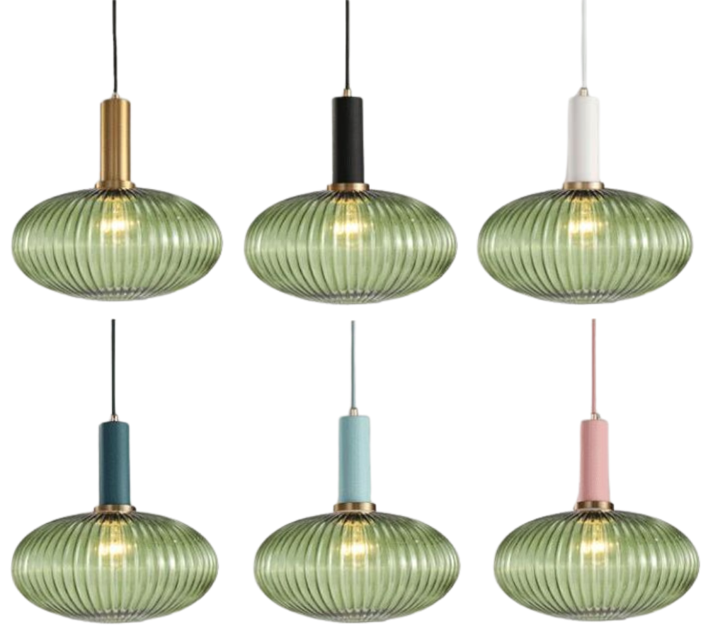 Walden - Vintage Textured Glass Pendant Lights