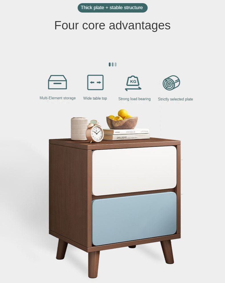Nordic Wooden Bedside Table