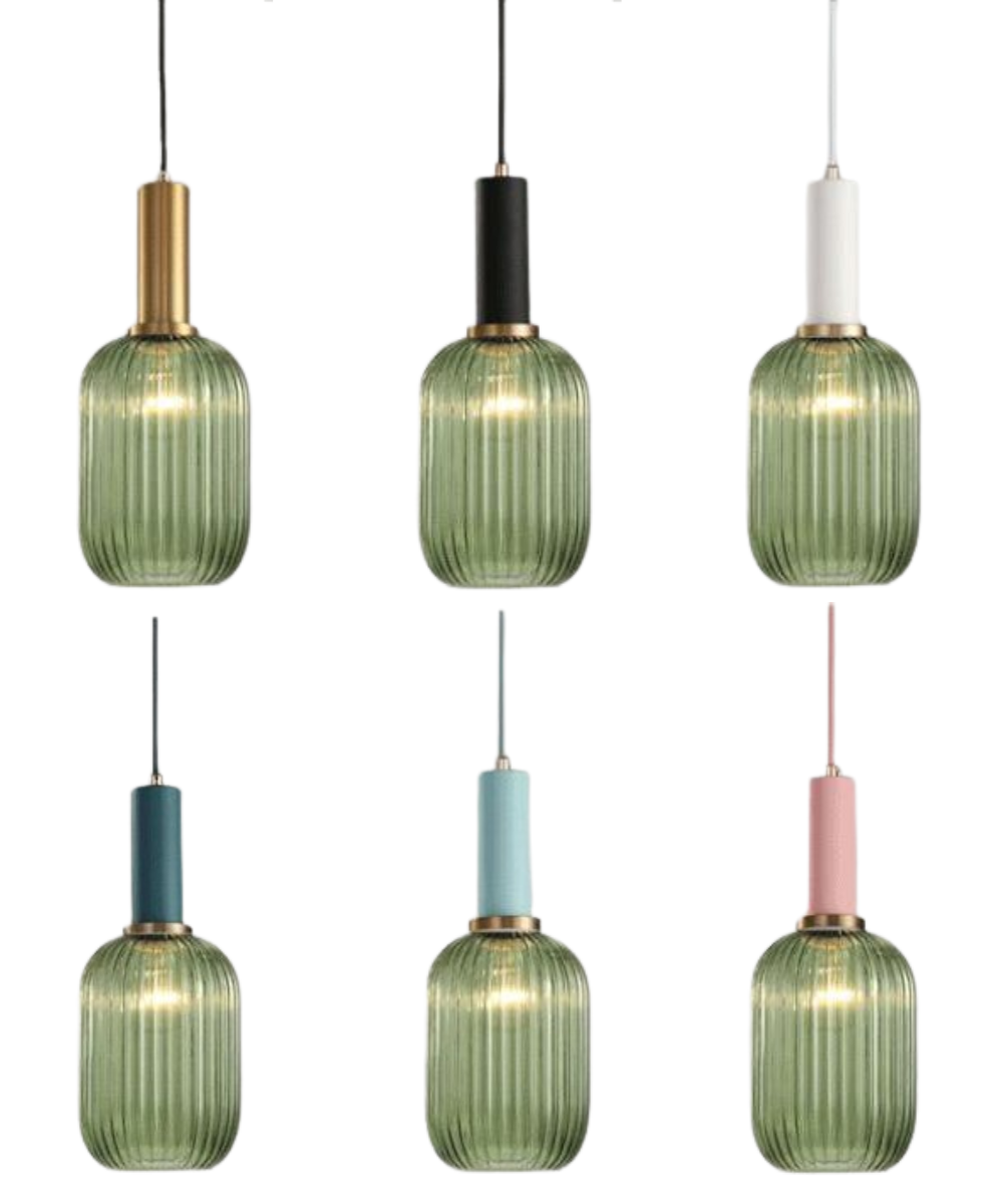 Walden - Vintage Textured Glass Pendant Lights