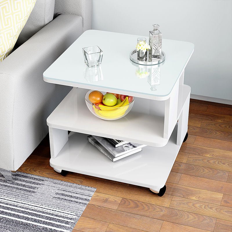 Modern Simplicity Coffee Table Made of Solid Wood with Multifunctional Storage