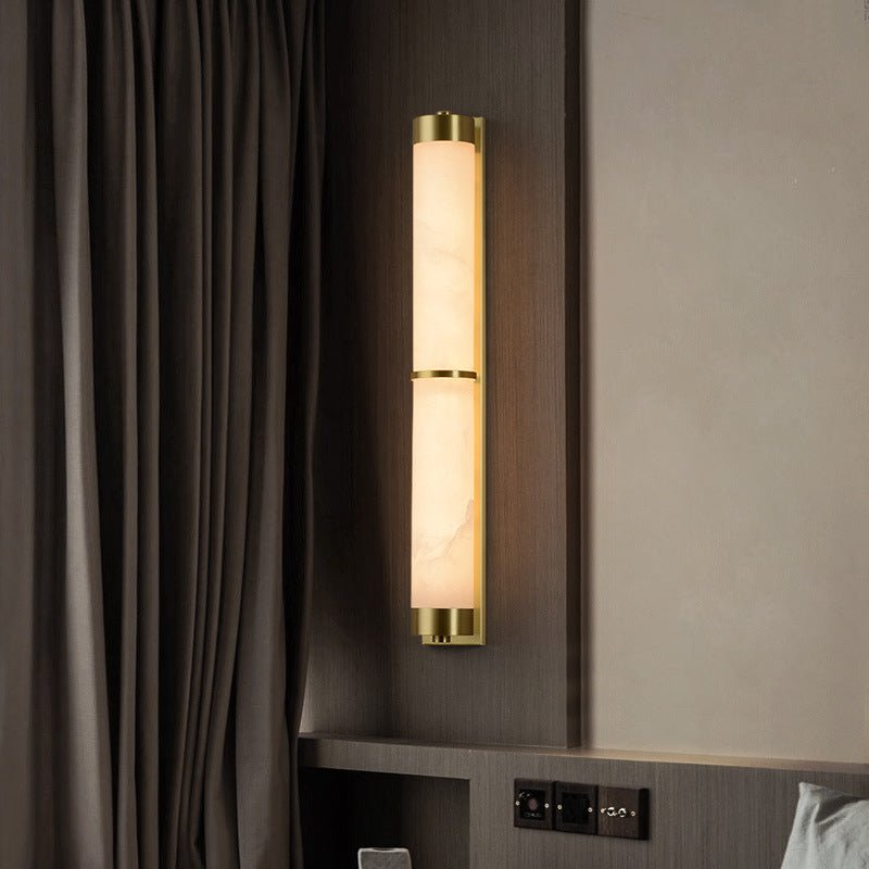 Modern Marble Wall Lamp in Chinese Style for Bedroom, Living Room