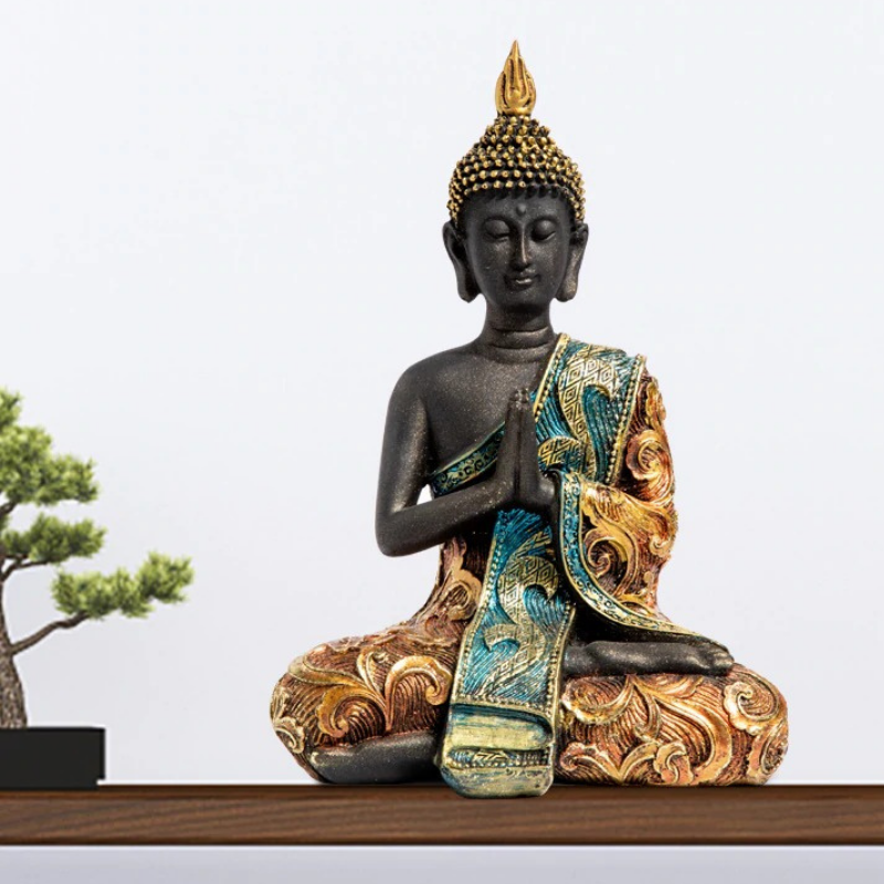 HomeQuill™ Handmade Buddha Figurine - Nordic Side - 