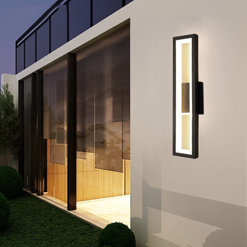 Modern Outdoor Gold/Black Waterproof LED Wall Mounted Lamp For Garden, porch