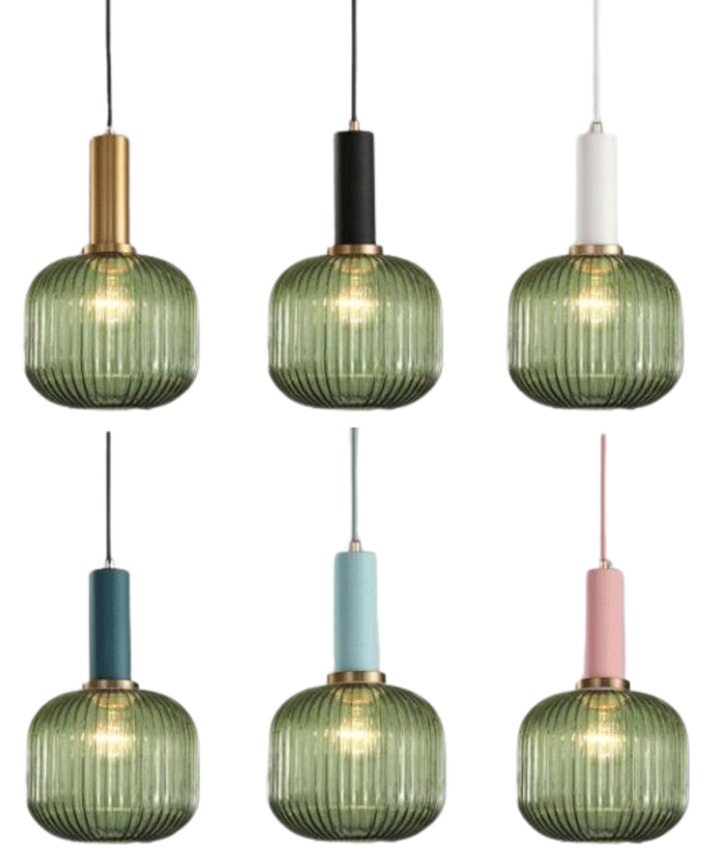 Walden - Vintage Textured Glass Pendant Lights