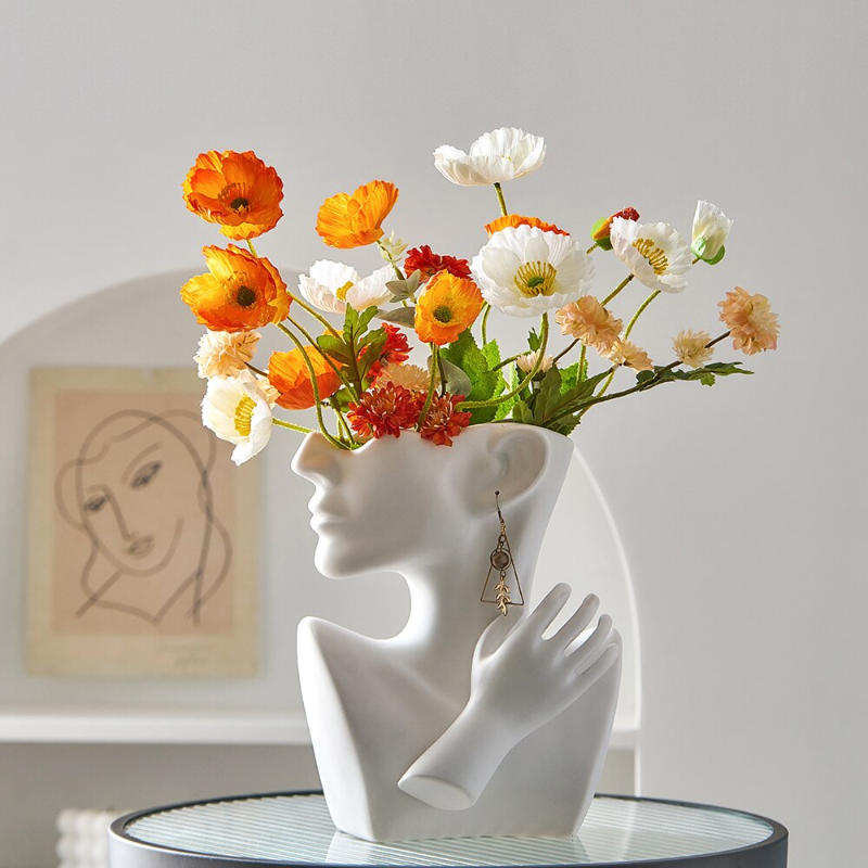 Lady Feminine Face Vase