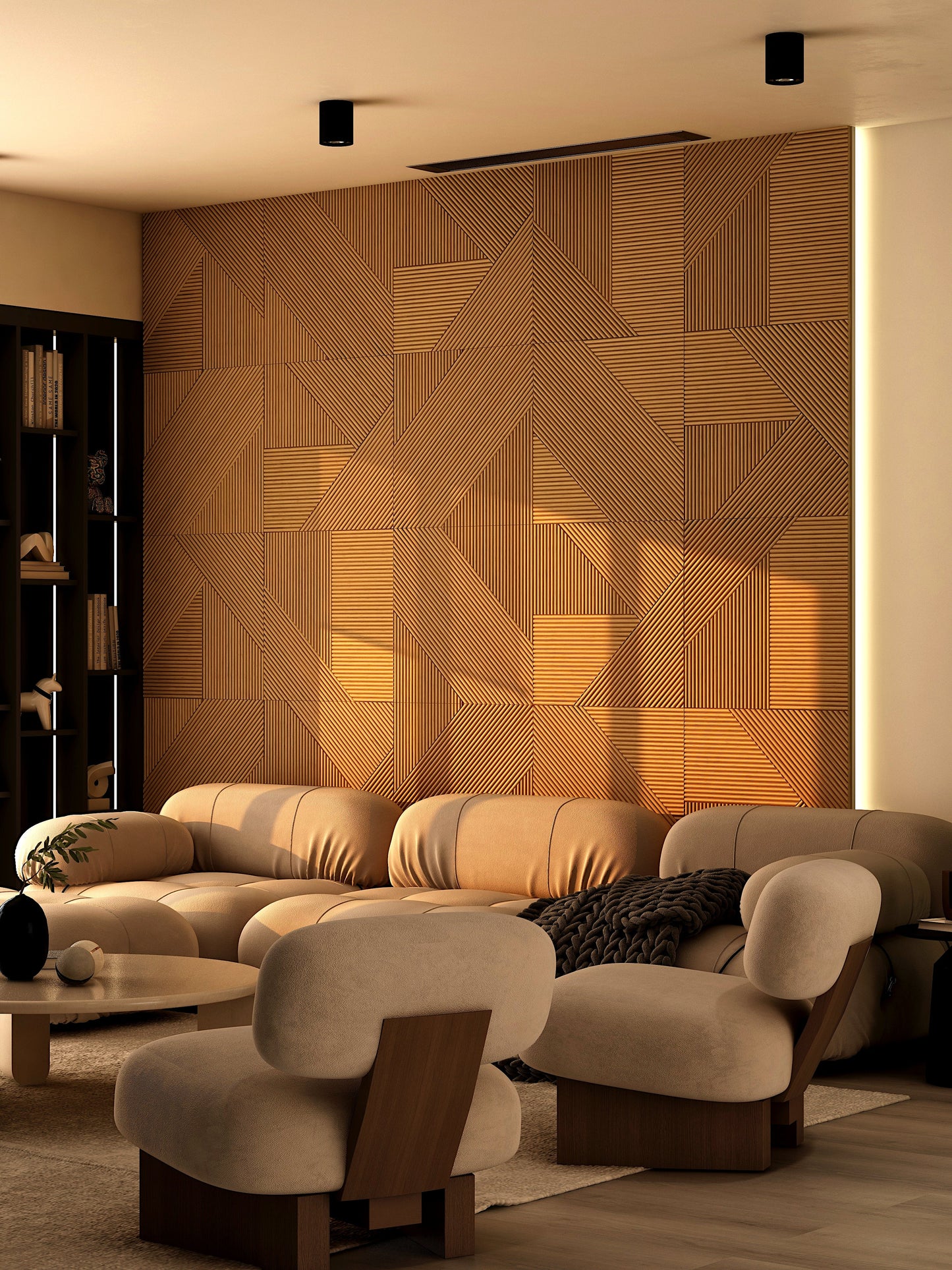 Modern Minimalistic Wooden Wall Panels