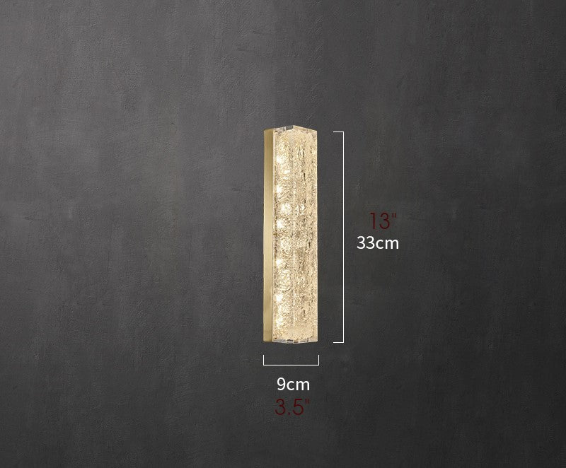 Modern Crystal Wall Lamp in Minimalistic Style for Bedroom, Living Room