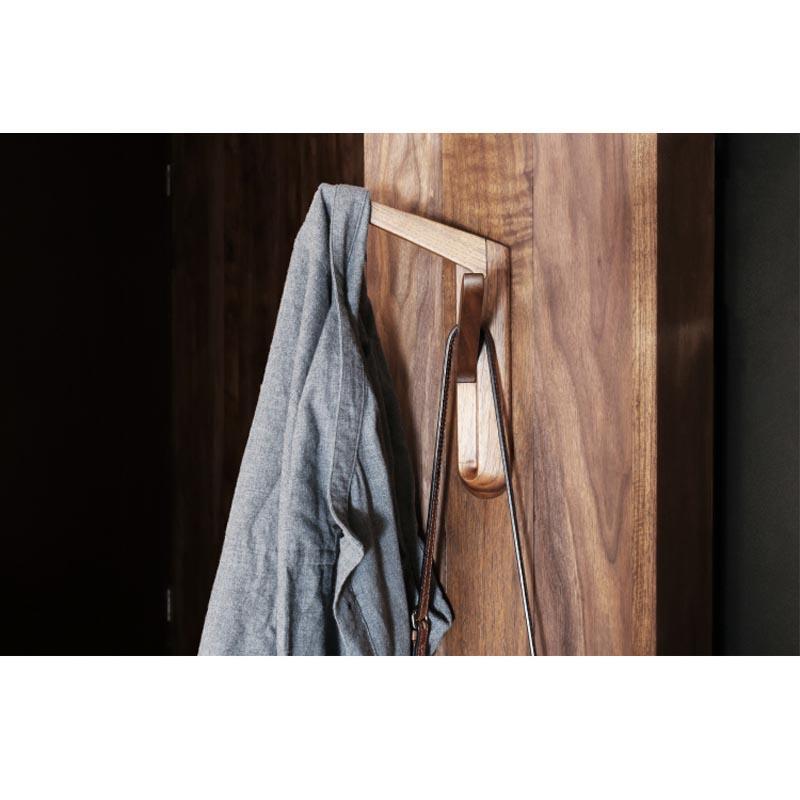 Y-Shaped Walnut Coat Rack