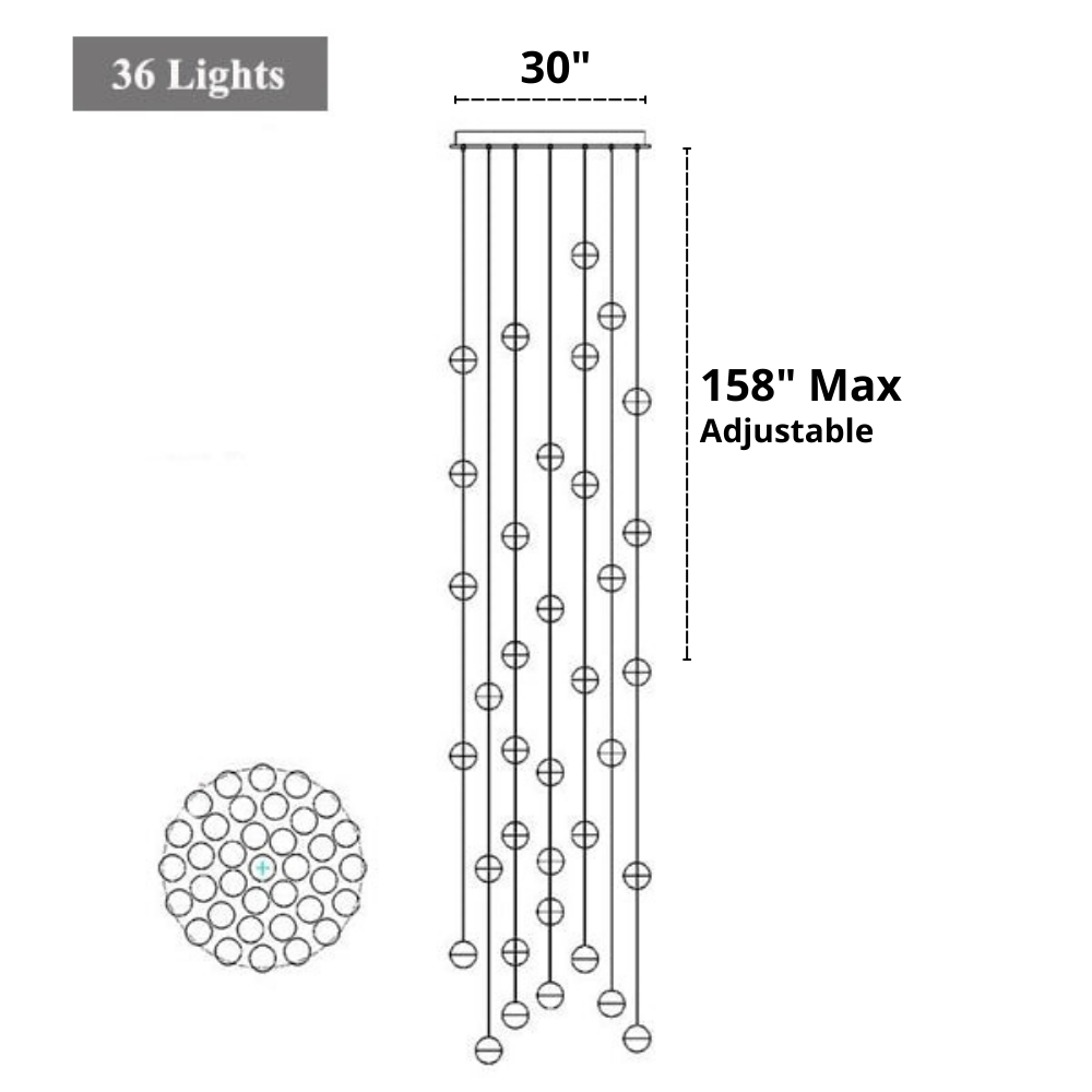 Tarus - Modern Multi-Bulb Chandelier