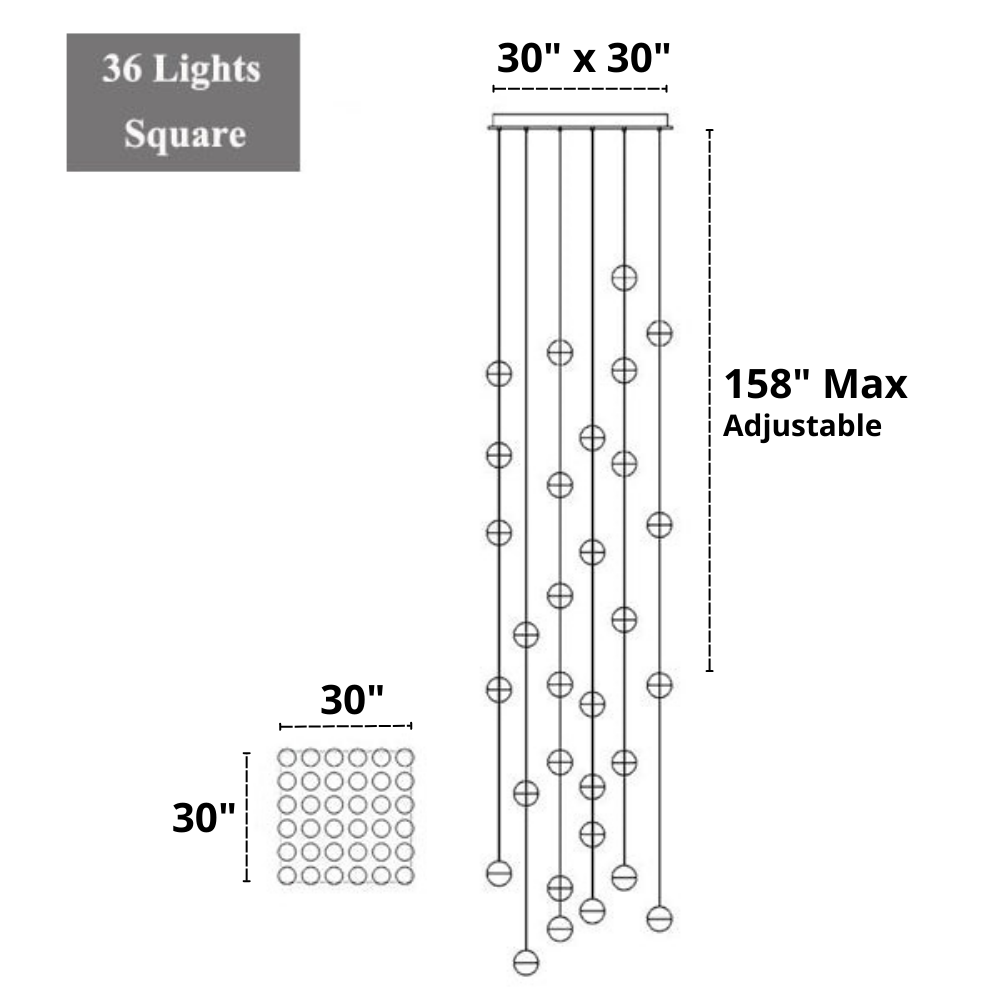 Tarus - Modern Multi-Bulb Chandelier