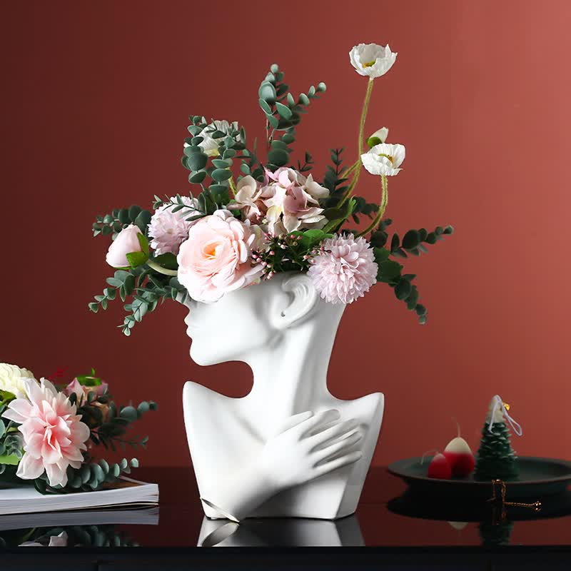 Lady Feminine Face Vase