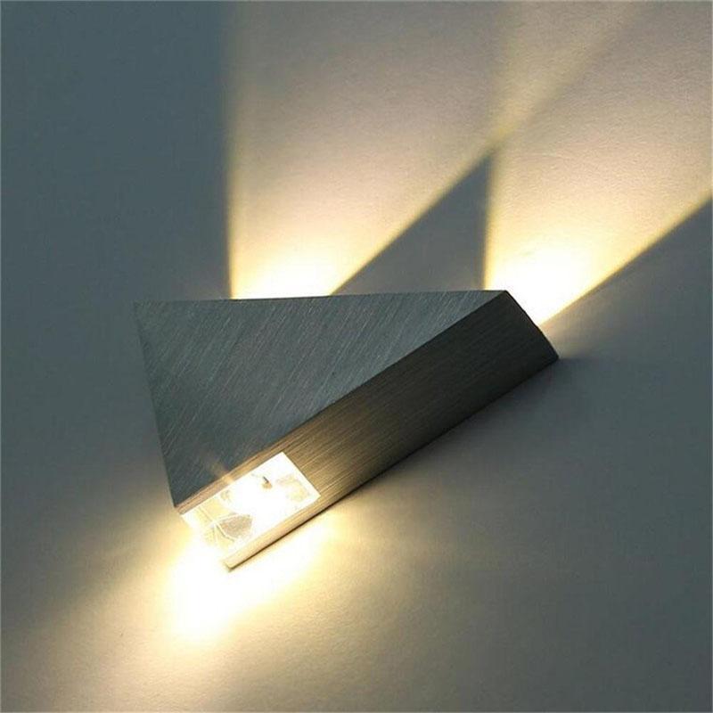 Modern LED Triangle Wall Lamp - Nordic Side - 09-28, best-selling-lights, lamp, LED-lamp, light, lighting, lighting-tag, modern, modern-lighting, modern-nordic, nordic, sconce, wall-lamp