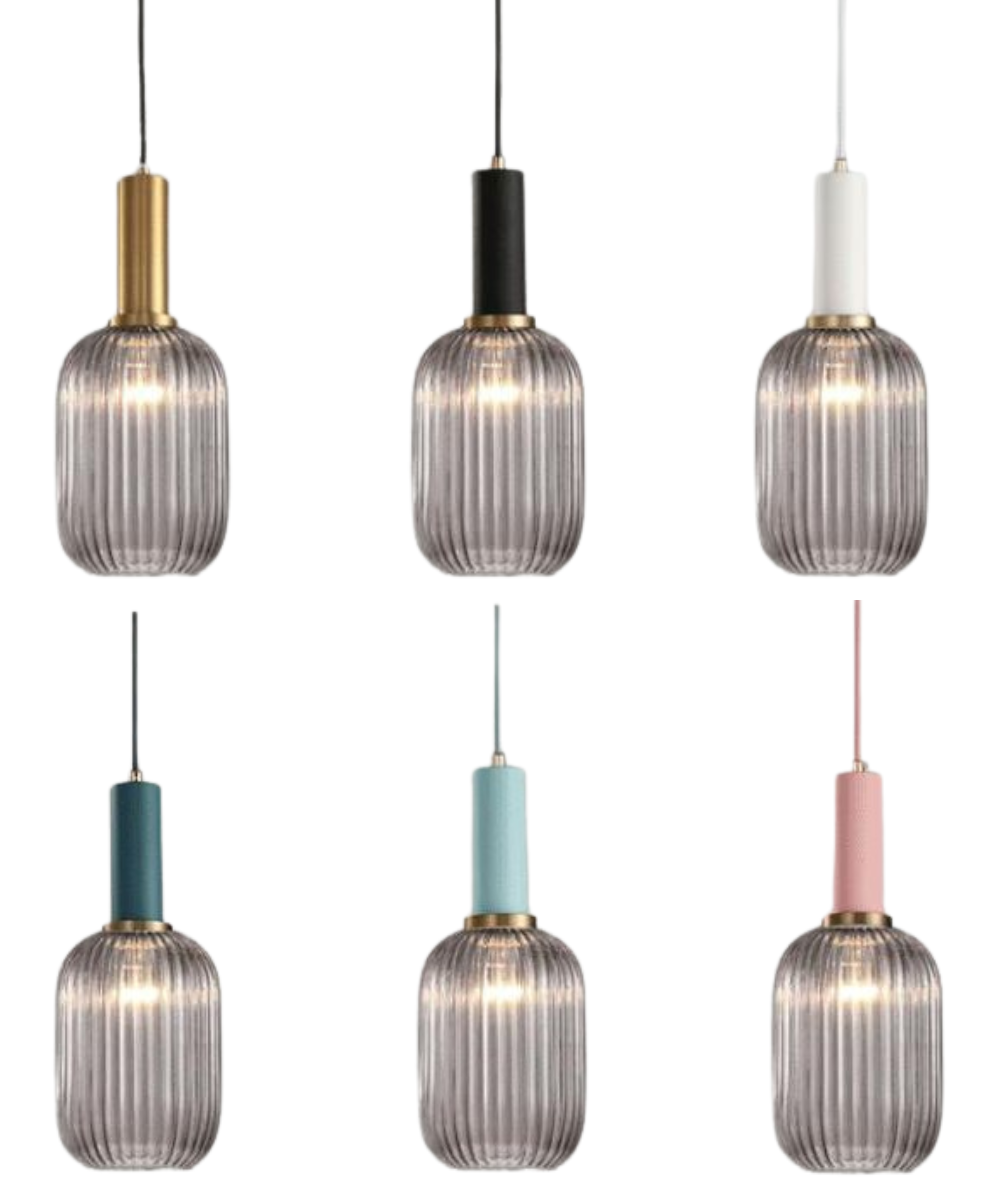 Walden - Vintage Textured Glass Pendant Lights