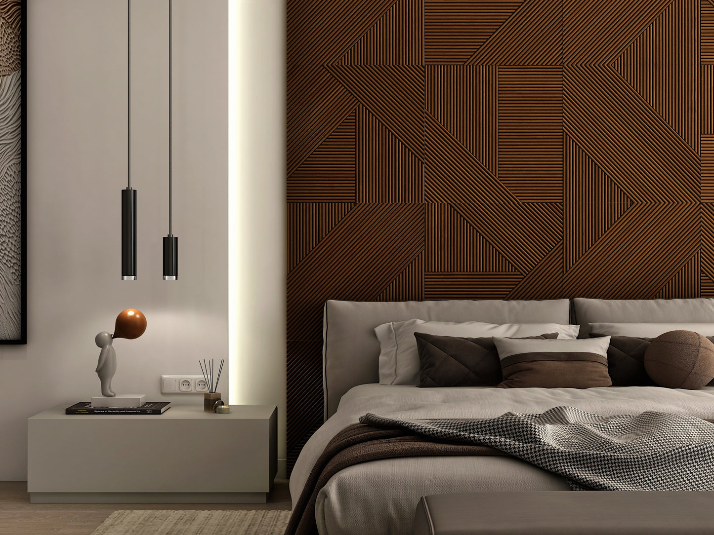 Modern Minimalistic Wooden Wall Panels