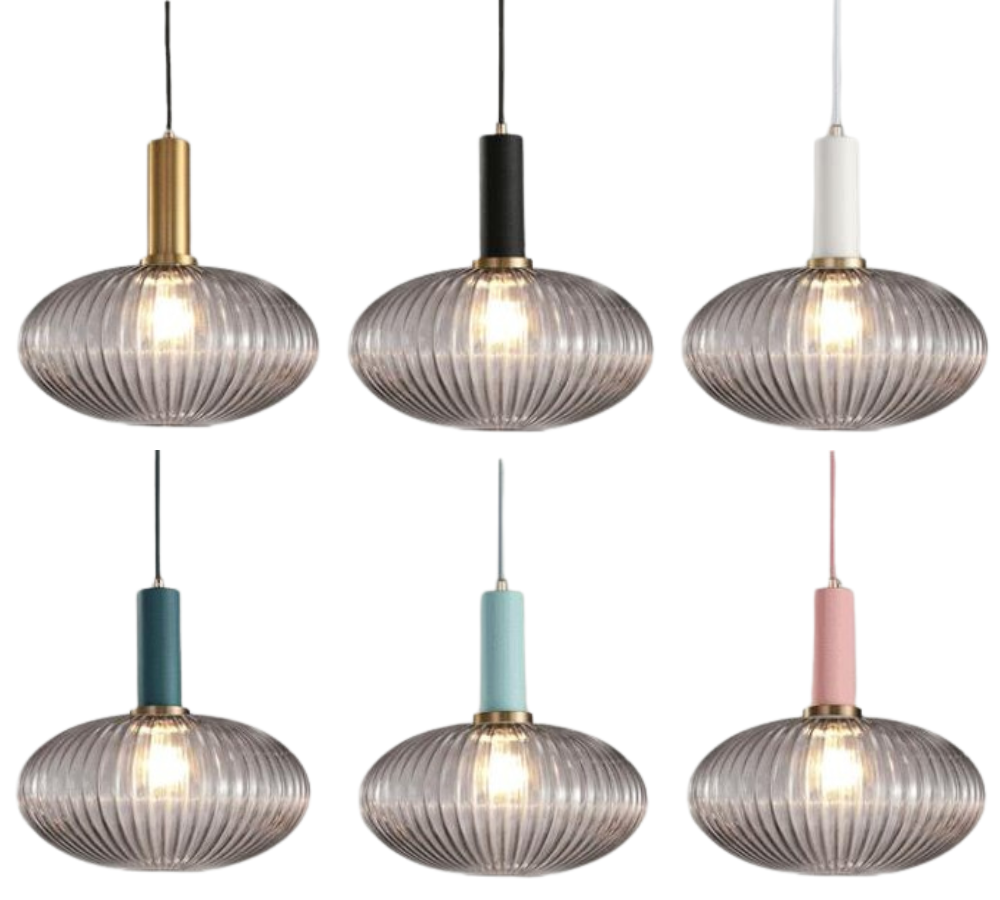 Walden - Vintage Textured Glass Pendant Lights