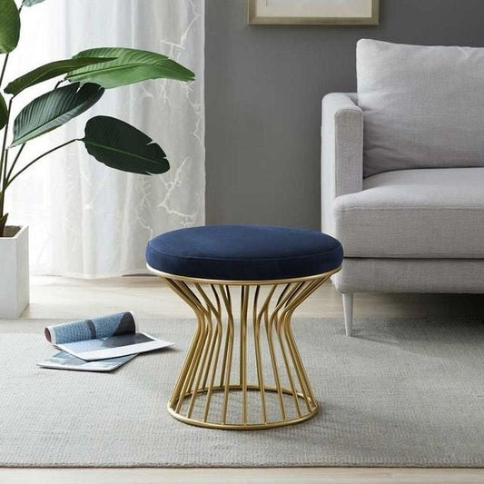 Modern Luxury Fabric Household Pouf