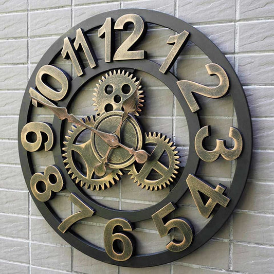 Wooden 3D Wall Clock Decor