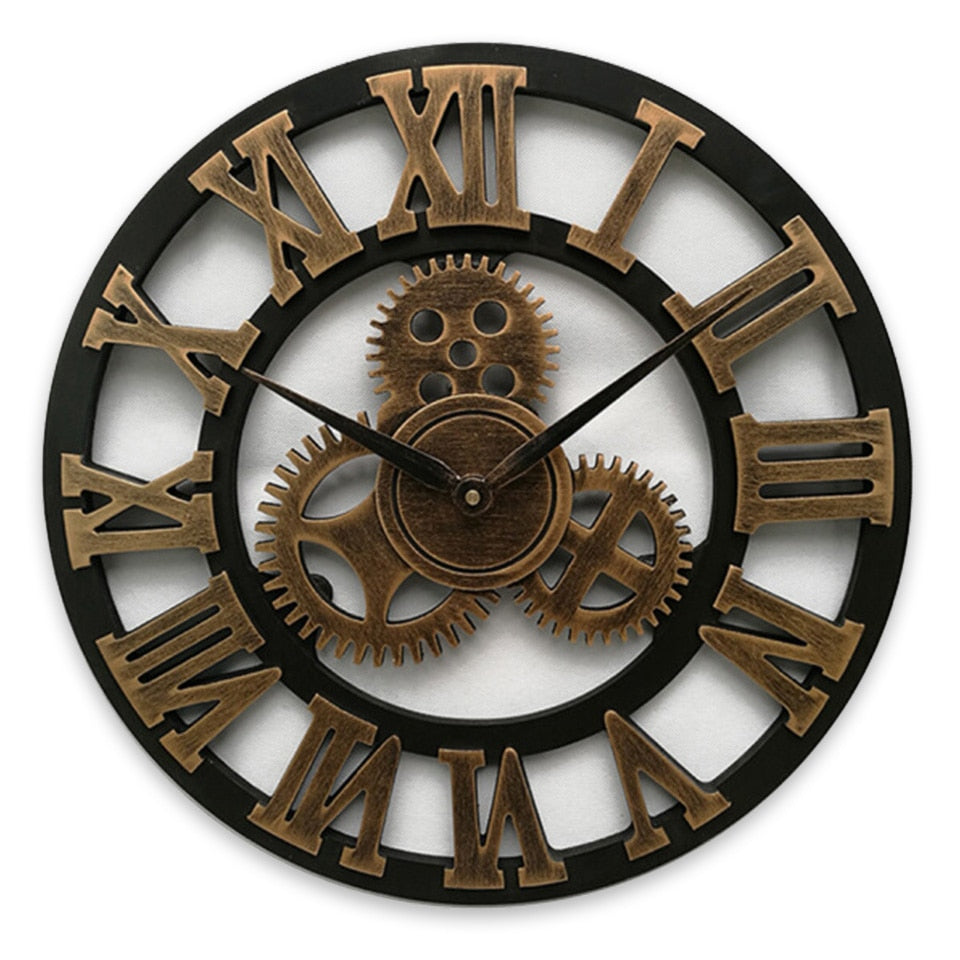 Wooden 3D Wall Clock Decor