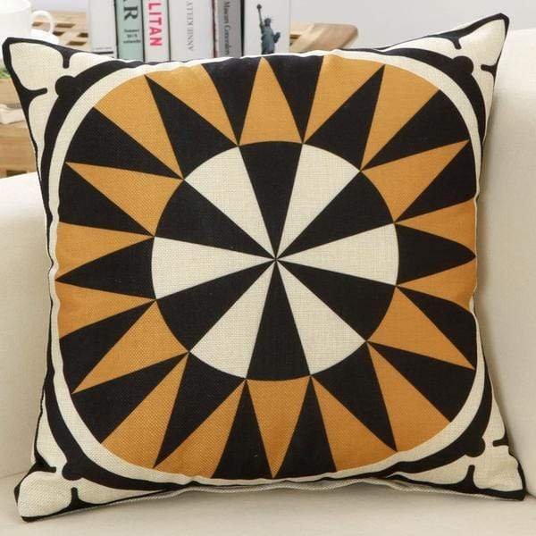 Geometric Bronze Cushion - Nordic Side - bis-hidden, home decor, throw pillow