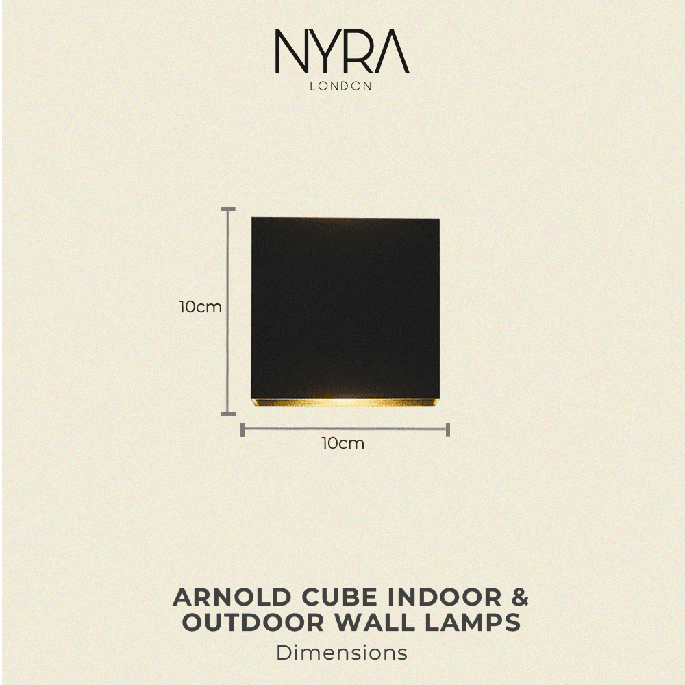 Arnold Cube Indoor & Outdoor Wall Lamps