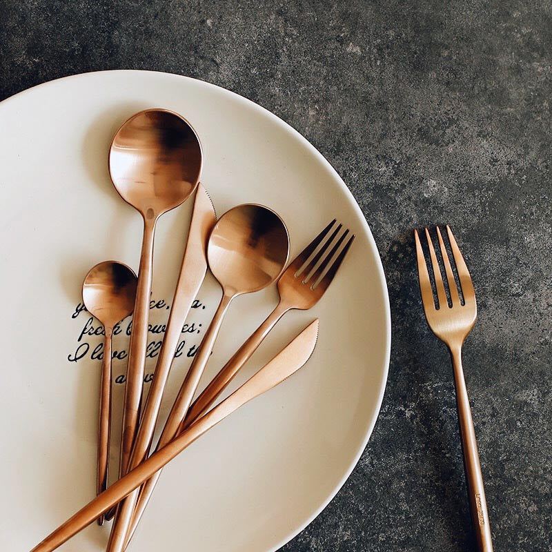 Maison Rose Gold Cutlery Set