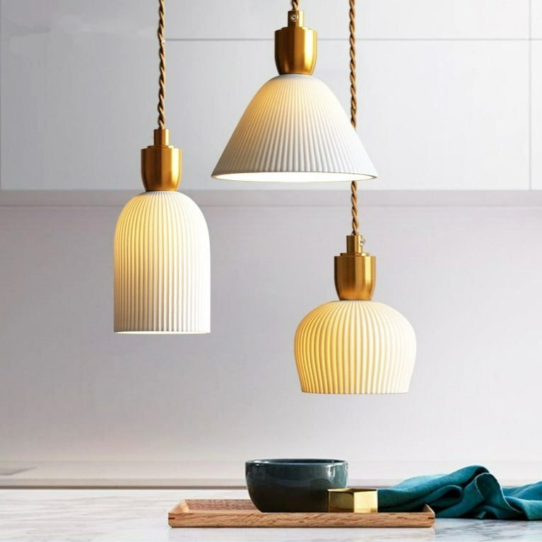 Modern White Ceramic Pendant Lights