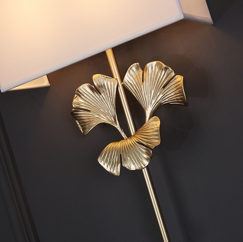 Modern Wall Lamp in the Shape of the Ginkgo Leaf, Living Room, Bedroom