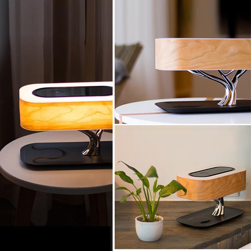 Tree Shape LED Accent Lamp With Music Bluetooth Speaker & Wireless Phone Charger