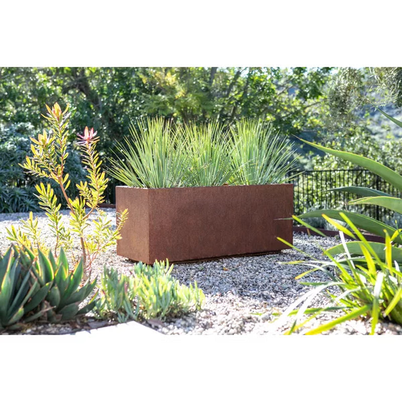 Metallic Rustic Corten Steel Planter Box