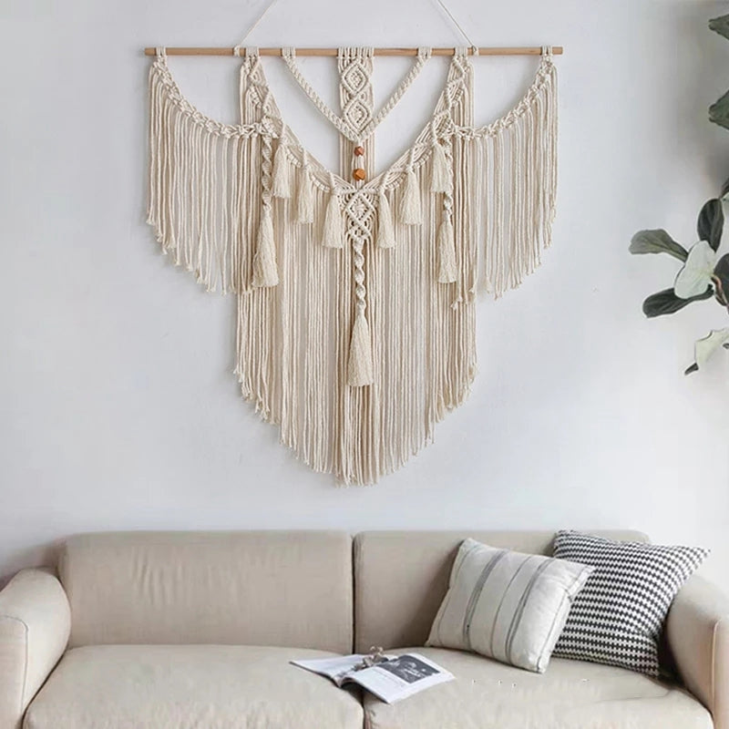 Woven Boho Macrame Tapestry