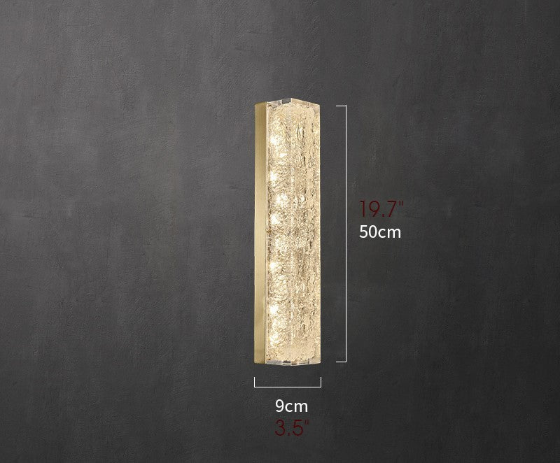 Modern Crystal Wall Lamp in Minimalistic Style for Bedroom, Living Room