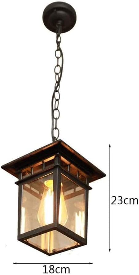 NYRA Retro Outdoor Glass Hangs Lamp