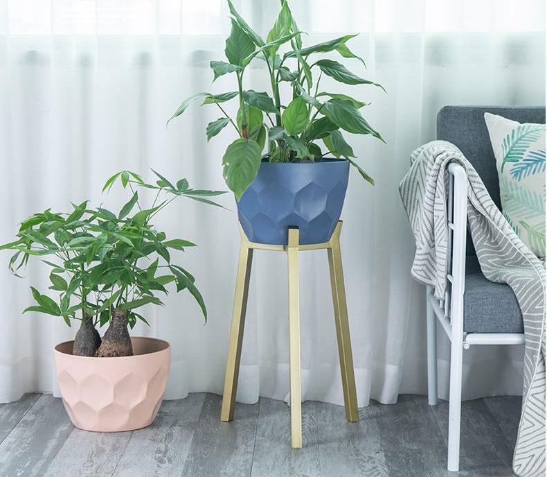 Koa - Geometric Modern Nordic Planter with Stand - Nordic Side - 05-01, feed-cl0-over-80-dollars