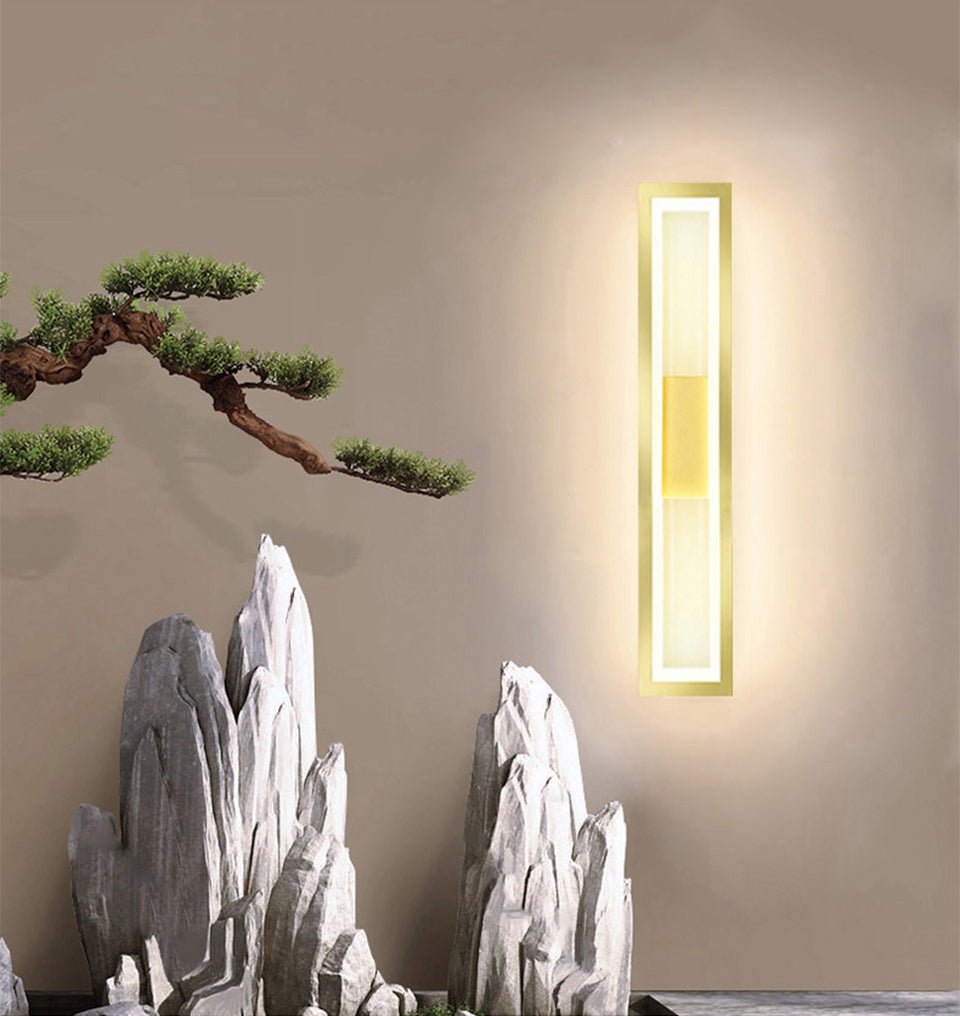 Modern Outdoor Gold/Black Waterproof LED Wall Mounted Lamp For Garden, porch