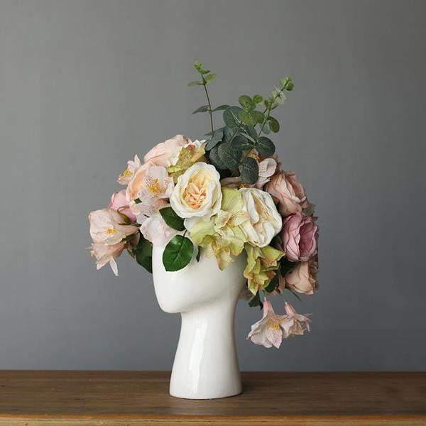 Head Shaped Flower Vase - Nordic Side - FLV, GNL, HSFV