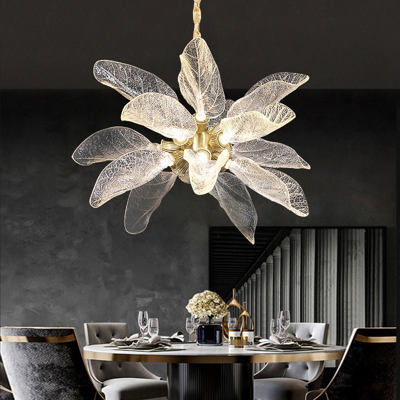 Irsina | Creative LED Chandelier in the Shape of Leaf for Living Room, Kitchen