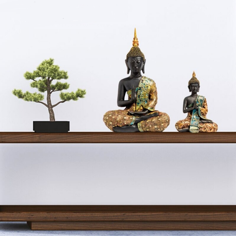 HomeQuill™ Handmade Buddha Figurine - Nordic Side - 