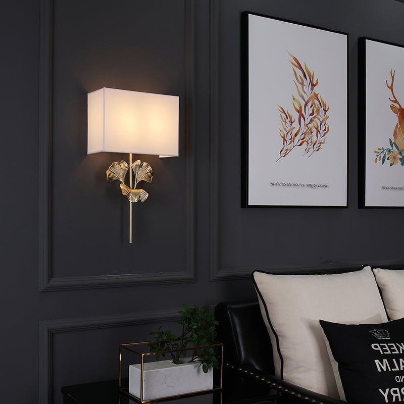 Modern Wall Lamp in the Shape of the Ginkgo Leaf, Living Room, Bedroom