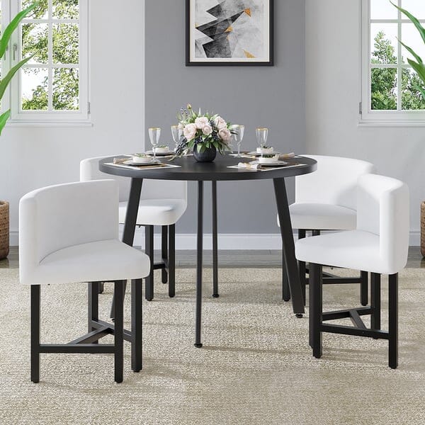 NYRA Round Dining Table Set for 4