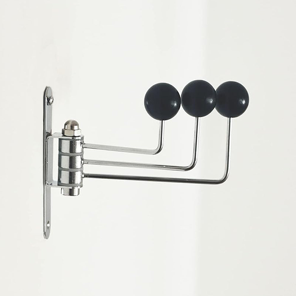 Triple ball wall hooks