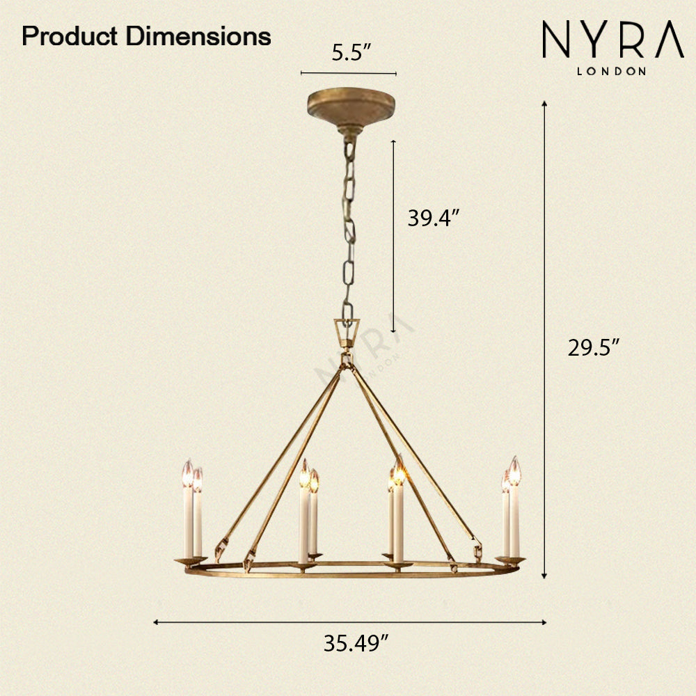 Nyra Rustic Wagon Wheel Decor