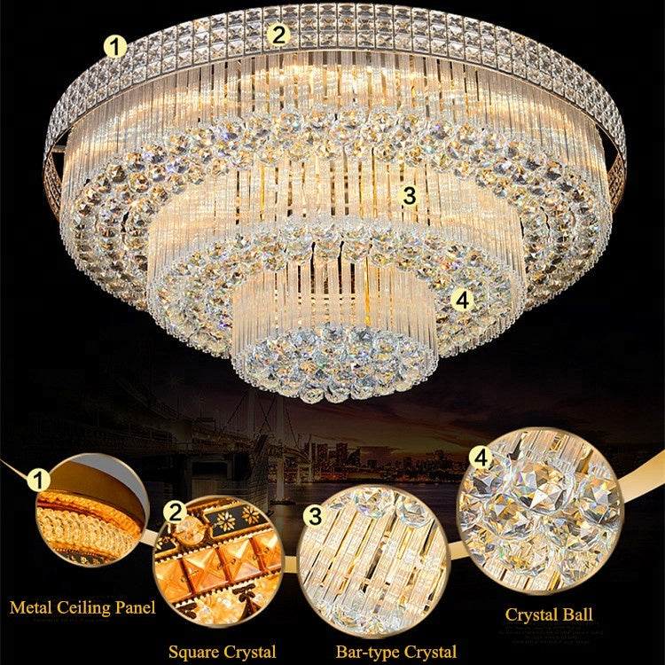 Multi Tier Contemporary Crystal Chandelier