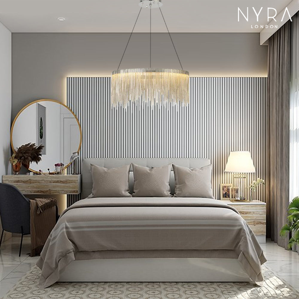 Nyra Round Tassel Chandelier Light