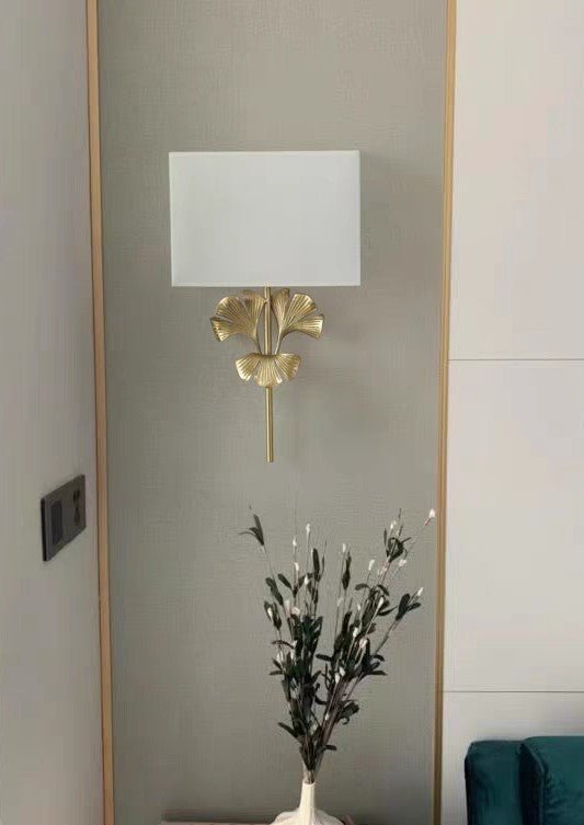 Modern Wall Lamp in the Shape of the Ginkgo Leaf, Living Room, Bedroom